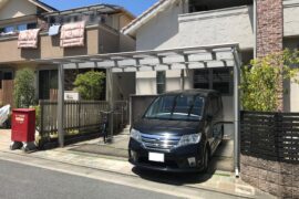 2台用カーポート設置工事